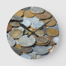 Reloj Redondo Mediano Monedas antiguas1299 MONEDAS ANTIGUAS COBRE PLATA