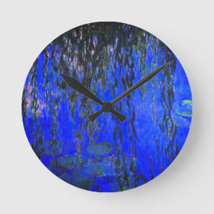 Reloj Redondo Mediano Monet Water Lilies and Weeping Willow Branches