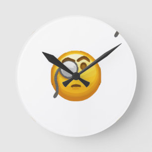 Reloj Redondo Mediano monóculo de emoji