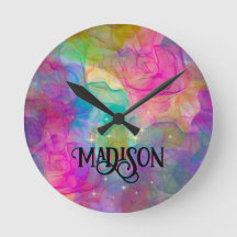 Monograma elegante de arte de mármol colorido