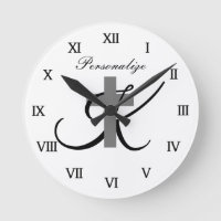 Monograma personalizado Símbolo de la cruz religio