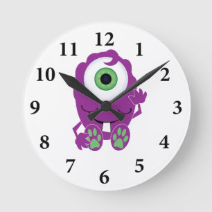 Reloj Redondo Mediano Monstruo de Cyclops