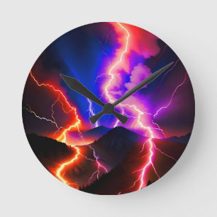 Reloj Redondo Mediano Montaña Lightning One de colores