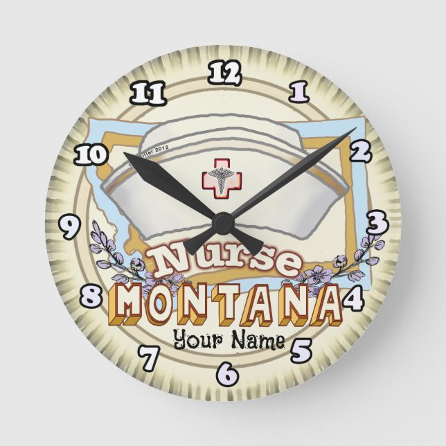 Reloj Redondo Mediano Montana Nurse (Anverso)