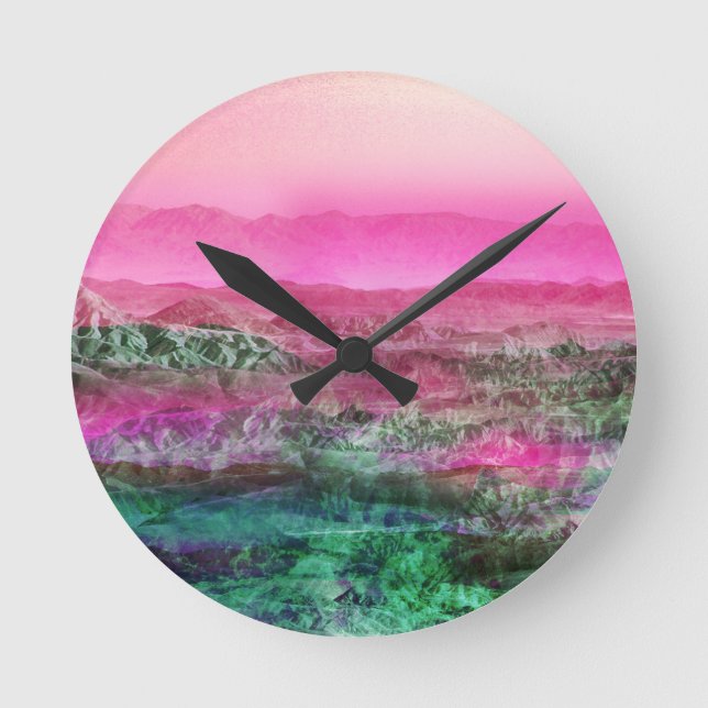 Reloj Redondo Mediano Montañas del desierto (Anverso)