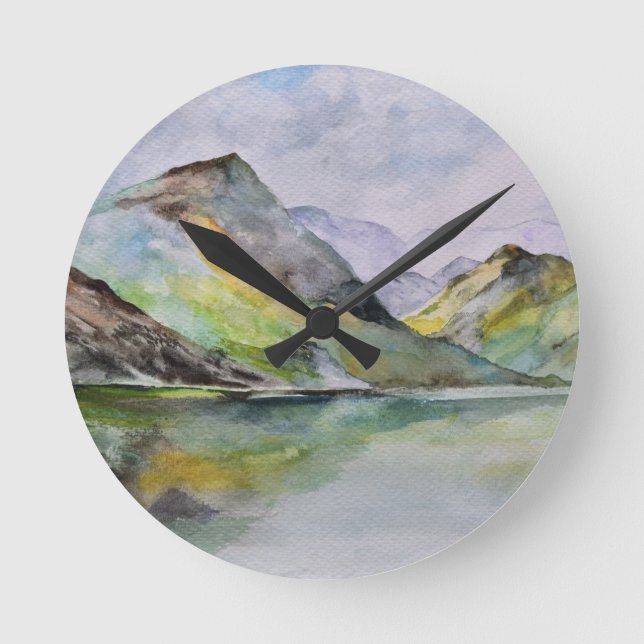 Reloj Redondo Mediano Montañas escocesas (Anverso)