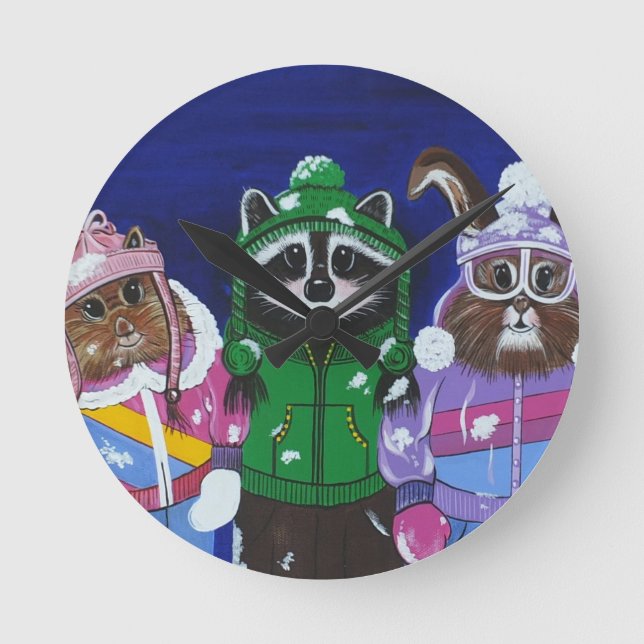 Reloj Redondo Mediano Monte Bachelor Brats (Anverso)