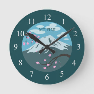 Reloj Redondo Mediano Monte Fuji