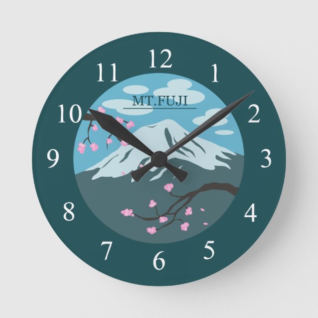 Reloj Redondo Mediano Monte Fuji (Anverso)