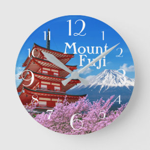 Reloj Redondo Mediano Monte Fuji