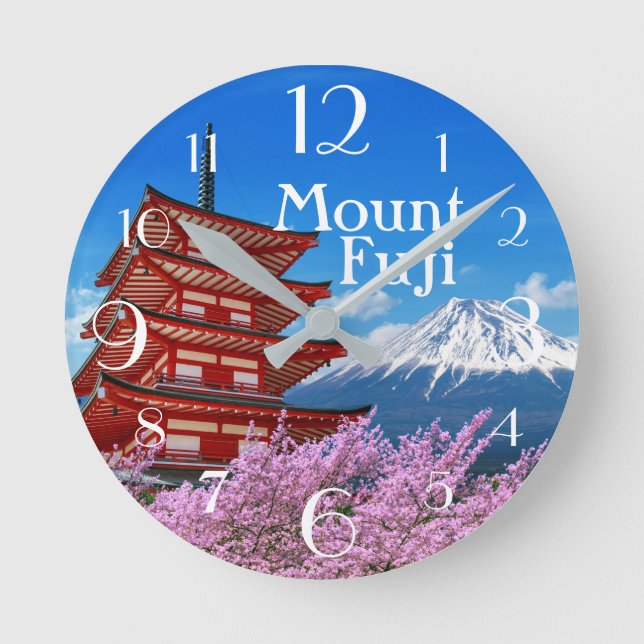 Reloj Redondo Mediano Monte Fuji (Anverso)