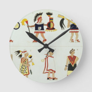 Reloj Redondo Mediano Montezuma II (1466-1520) según lo representado en