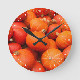 Reloj Redondo Mediano Montón de calabazas pequeñas, Alemania