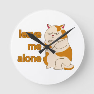 Reloj Redondo Mediano Moody fat cat leave me alone