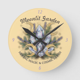 Reloj Redondo Mediano Moonlit Garden Crystal Bouquet - Herbal Magic
