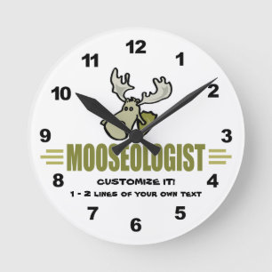 Reloj Redondo Mediano Moose gracioso