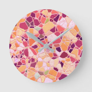 Reloj Redondo Mediano mosaico roto B