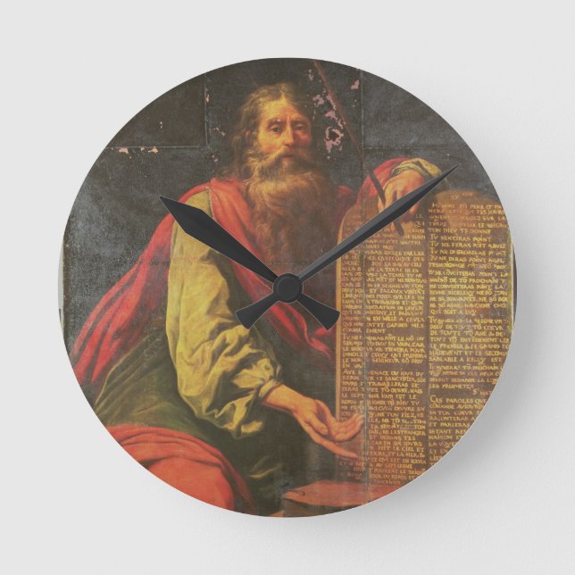 Reloj Redondo Mediano Moses and the Tablets of the Law (Anverso)