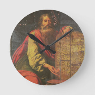 Reloj Redondo Mediano Moses and the Tablets of the Law