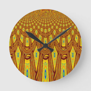 Reloj Redondo Mediano Motismo tribal africano