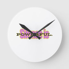 Reloj Redondo Mediano Motivational Wall Clock – Minimalist Inspirational