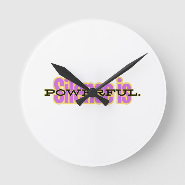 Reloj Redondo Mediano Motivational Wall Clock – Minimalist Inspirational (Anverso)