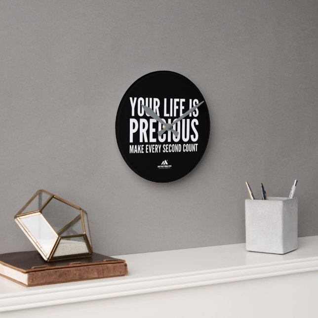 RELOJ REDONDO MEDIANO MOTIVATIONALISM© PRECIOUS_ (Oficina)