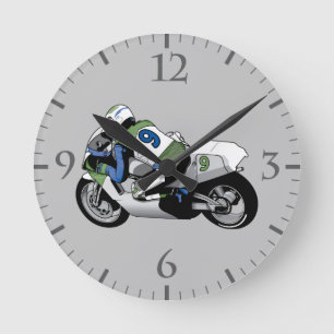 Reloj Redondo Mediano Motocicleta de ciclismo deportivo