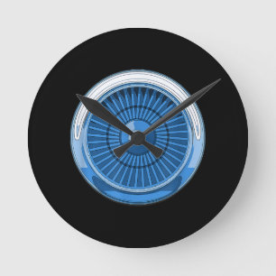Reloj Redondo Mediano Motor a chorro