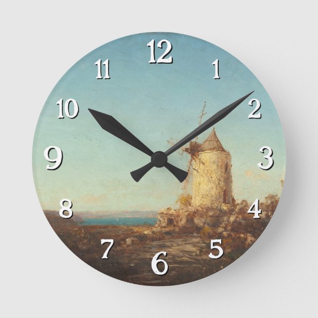 Reloj Redondo Mediano Moulin De Saint-Miter, Près De Martigues (Anverso)