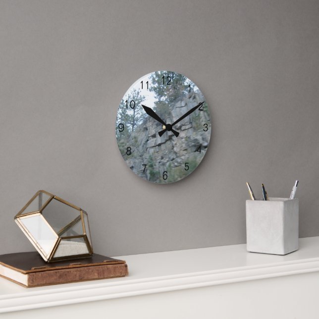 Reloj Redondo Mediano Mountainous Acrylic Wall Clock (Oficina)
