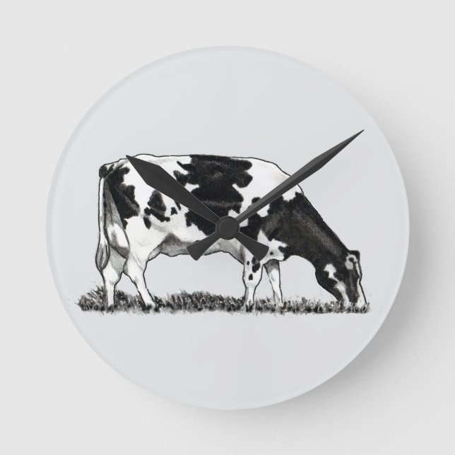 Reloj Redondo Mediano Mousepad (Anverso)