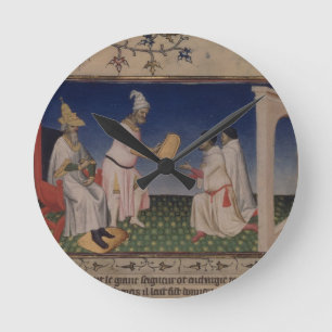 Reloj Redondo Mediano Ms Fr 2810 f.3v Kublai Khan (1214-94) que da su g