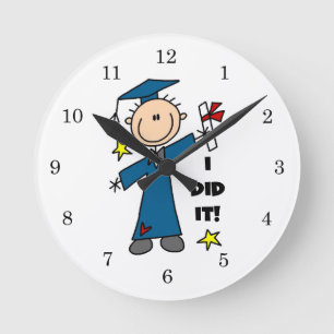Reloj Redondo Mediano Muchacho graduado