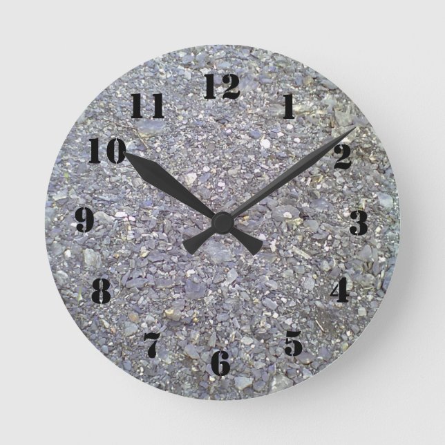 Reloj Redondo Mediano Muchos de piedra (Anverso)