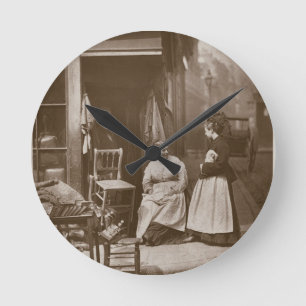 Reloj Redondo Mediano Muebles viejos, a partir de la "vida en las calles