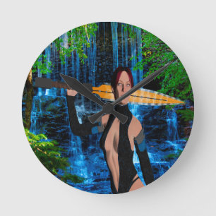 Reloj Redondo Mediano Mujer amazónica