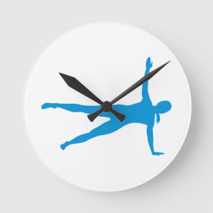 Reloj Redondo Mediano Mujer de Pilates de la yoga
