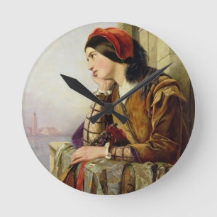 Reloj Redondo Mediano Mujer en el amor, 1856