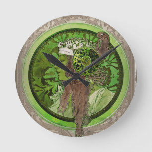 Reloj Redondo Mediano Mujer en verde - LAUREL