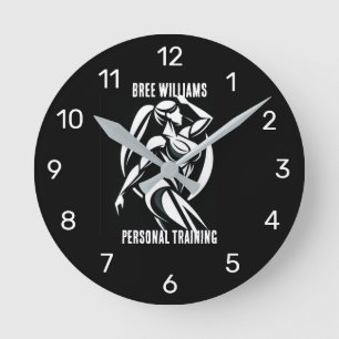 Reloj Redondo Mediano Mujer Fuerte Entrenamiento Personal Fitness Minima