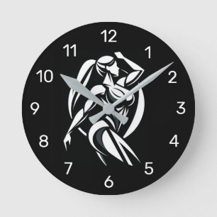 Reloj Redondo Mediano Mujer Fuerte Entrenamiento Personal Fitness Minima