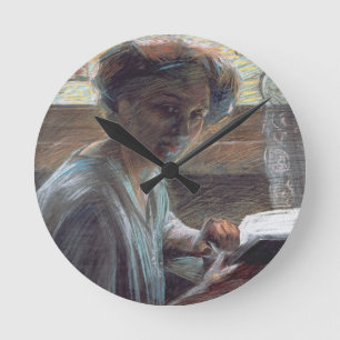 Reloj Redondo Mediano Mujer Reading, 1909 (aceite en lona)