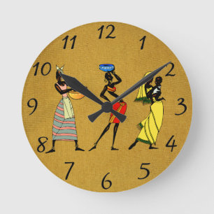 Reloj Redondo Mediano Mujeres de África