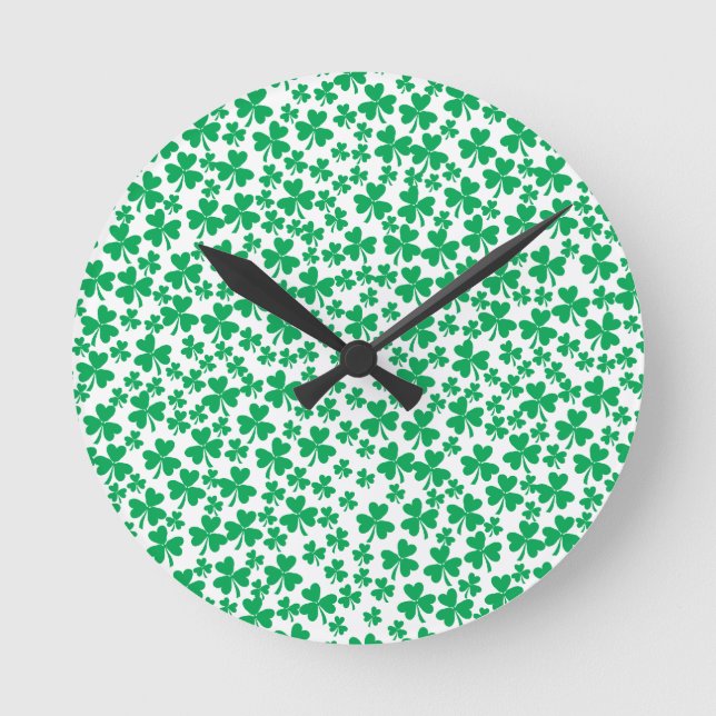Reloj Redondo Mediano Múltiples Shamrock (Anverso)
