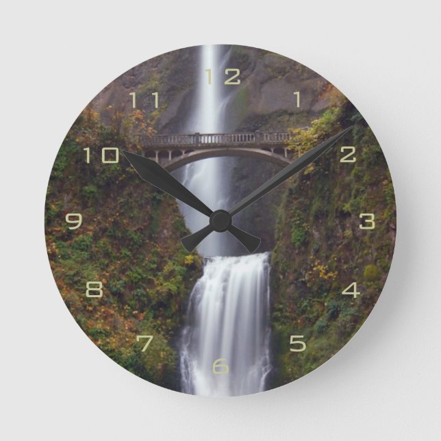 Reloj Redondo Mediano Multnomah baja en último otoño (Anverso)