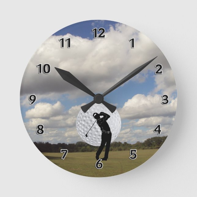 Reloj Redondo Mediano Mundo del golf (Anverso)
