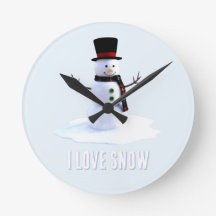 Muñeco de nieve con sombrero y bufanda. Me encanta