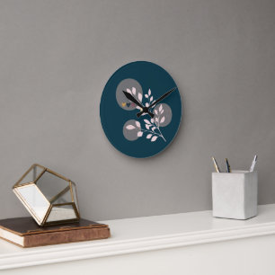Reloj Redondo Mediano Muro acrílico redondeado del Boho moderno