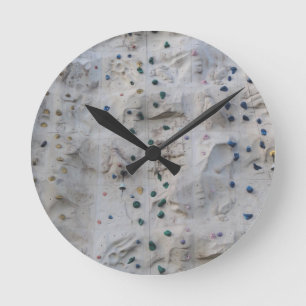 Reloj Redondo Mediano Muro de escalada de rock
